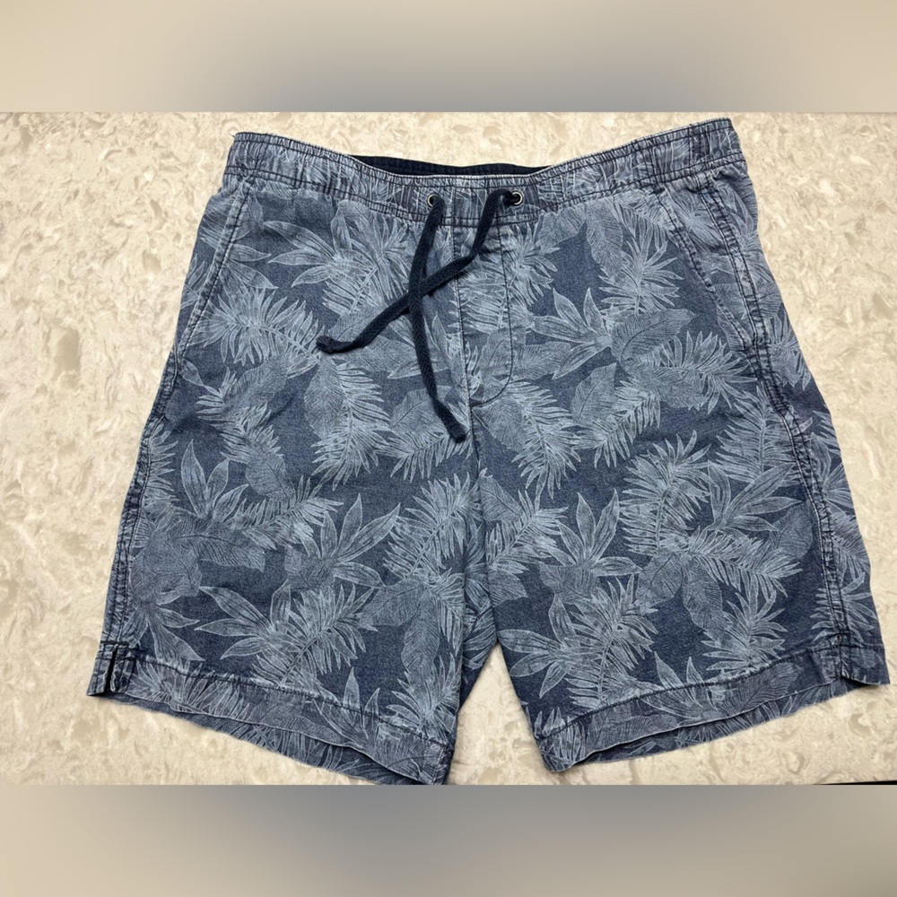 GAP E-waist shorts Hawaiian leaves
